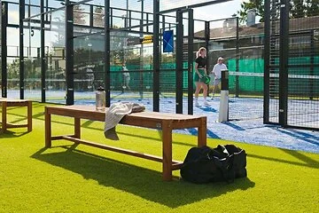 Teak Tennisbank Court 200x40x45CM