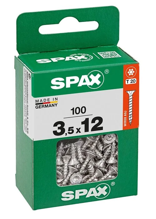 SPAX T-STAR plus WIROX 3,5x12 M 100 stuks