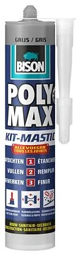 Bison polymax kit grijs -280ml/koker