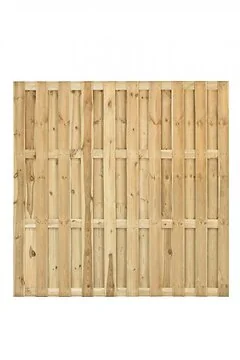 Tuinscherm Ermelo, Geïmpregneerd grenen, geniet, 23-planks (19+4) 180 x 180 cm