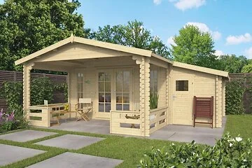 Blokhut - Tuinhuis Erke 430+155x330+200cm
