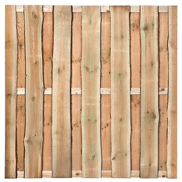 Tuinscherm Rustiek B180xH180 | Geïmpregneerd Grenen Schutting