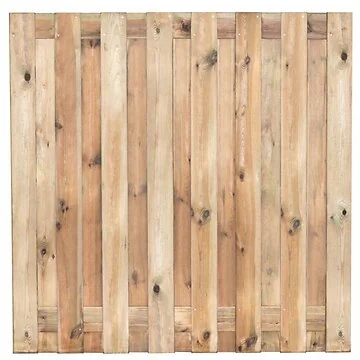 Tuinscherm Vasse – Geïmpregneerd 17+2 Planken