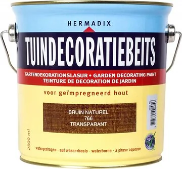 Tuindecoratiebeits Bruin-Naturel Transparant.