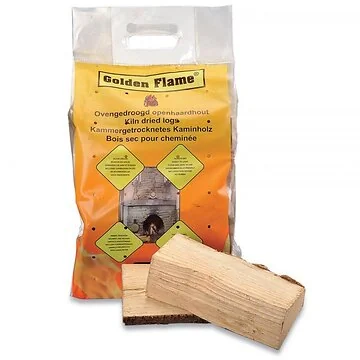 Haardhout ovengedroogd per 3 zakken, Mix.