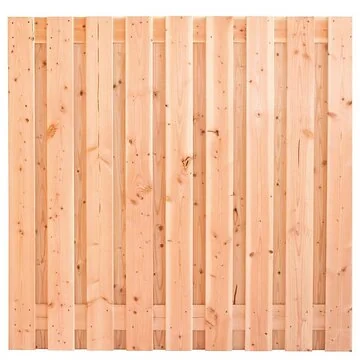 Tuinscherm Innsbruck 180x180 cm – Douglas 17+2 Planken Fijnbezaagd