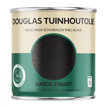 Bio-Based Olie. Douglas Tuinhoutolie. Aarde Zwart. 750ML