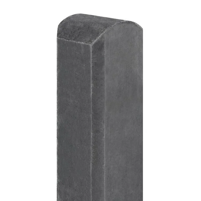 BertonÂ©-post smooth Waal with round head Intermediate Anthracite 10x10x180