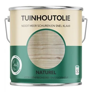 Bio-Based Olie. Tuinhoutolie. Naturel. 2500ML
