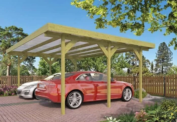 Carport double Pine B600xD500 cm