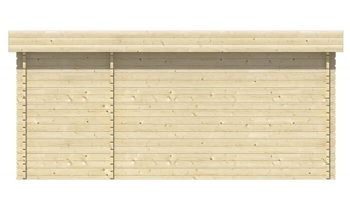Log cabin - garden house Helge 350 + 150x350cm