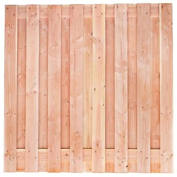 Tuinscherm Winterberg 180x180 cm – Douglas 15+2 Planken Fijnbezaagd