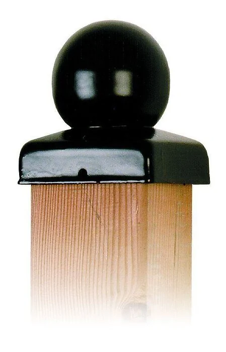 Cover cap post metal ball head 91 x 91 mm Black.
