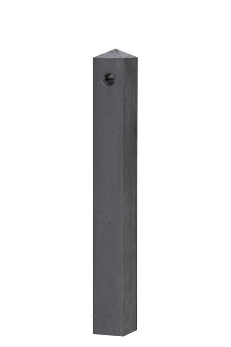 Concrete garden fence posts with pyramid cap (Linge)