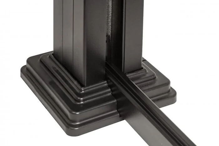 Aluminium Boven- en Onderprofiel PuraFence - Zwart (3,8 x 2,28 / 6,2 x 2,4) x 17