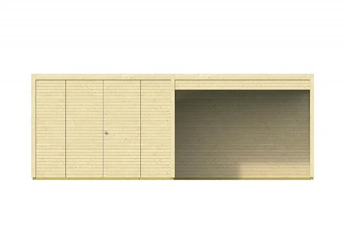 Log cabin - Rosanne summerhouse with canopy 300 + 298x250cm