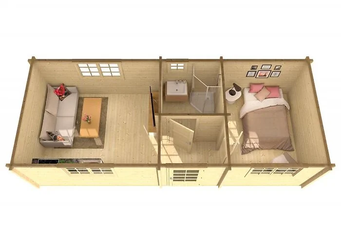 Log cabin - Ava summerhouse 844x347cm