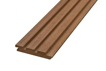 Bangkirai rhombus triple profiel gevelbekleding. 2.1x13.2x365 cm.
