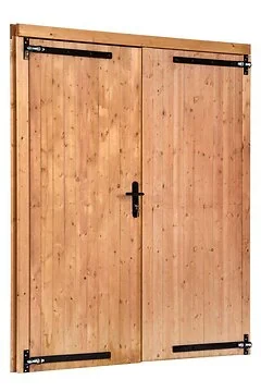 Opgeklampte Deur Dubbel LS Red Class Wood. Afmeting 185 x 205CM