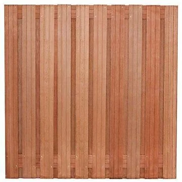 Tuinscherm Dronten – Hardhout 19+2 Planken