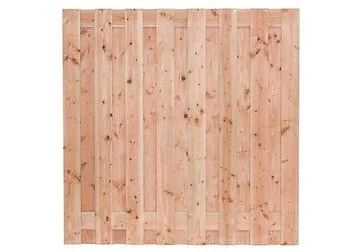 Tuinscherm Zillertal 180x180 cm. Douglas 15 plus 2 planks.