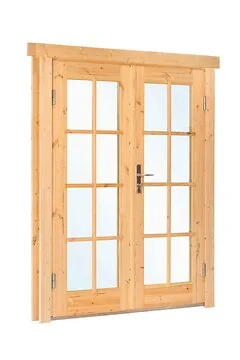 Deur Dubbel Met Raam DL8 RS Vuren 166,5 x 196,5CM