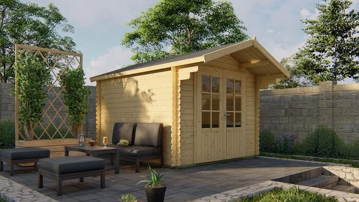 Log cabin - Perlund summerhouse B300xD300 cm. 