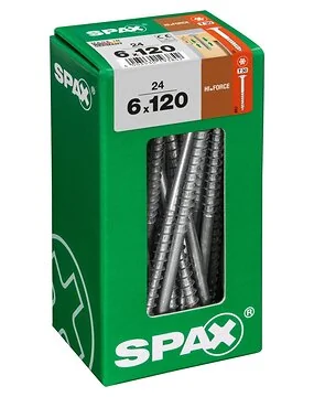 SPAX HI.FORCE WIROX 6x120 L 24 stuks