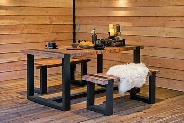 Teak Dinnerset Wellington