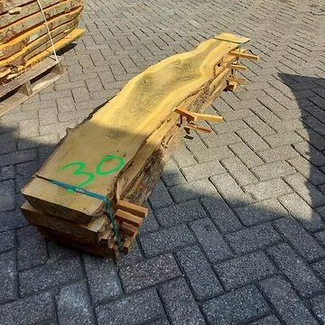 Boomstamblad Amerikaans eiken 5.0x23-32x185 cm.