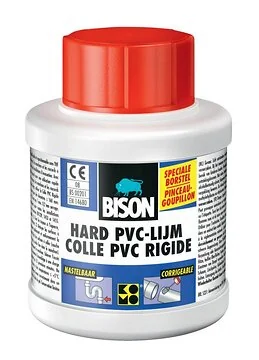 Bison hard pvc lijm -250ml/flacon + applicator