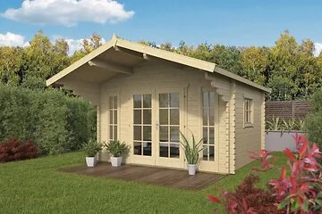 Blokhut - Tuinhuis Inglund | 44 mm | vuren onbehandeld
