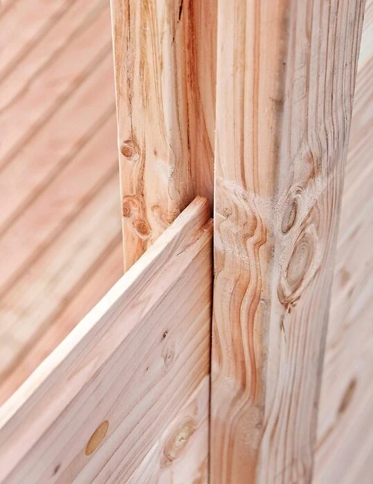 Douglas pile end post planed 11.5x11.5x300 cm.