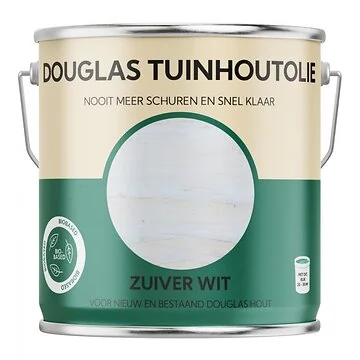 Bio-Based Olie. Douglas Tuinhoutolie. Zuiver Wit. 2500ML