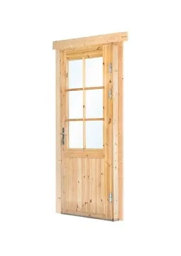 Deur Enkel Met Raam XXL RS Vuren 106,5 x 215CM