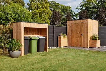 Red Class Wood Containerberging Durbin. Afmeting 214x95x170CM