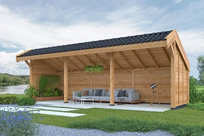 Larch/Douglas DHZ Shed Boekelo Swedish Battens Untreated