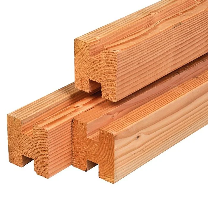 Douglas pile intermediate post planed 11.5x11.5x300 cm. 